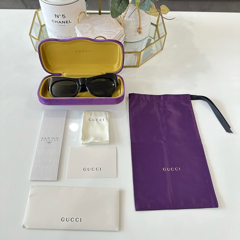 Gucci Rectangular Sunglasses With Square And Rect… - image 5